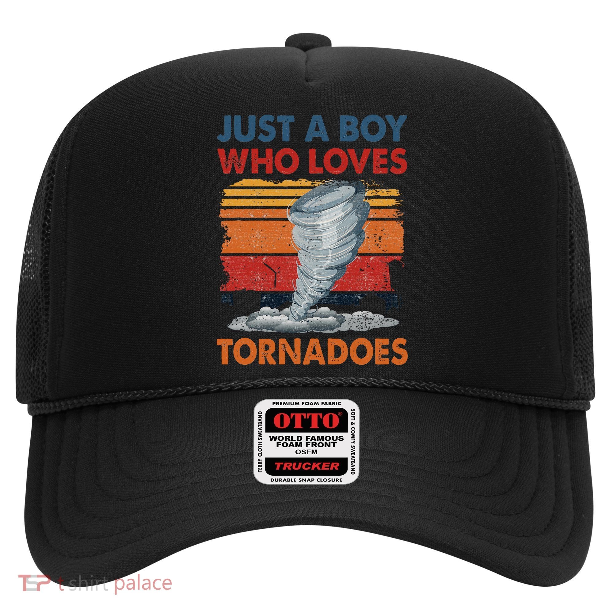 Just A Boy Who Loves Tornado Weather Storm Tornado Chaser Hat