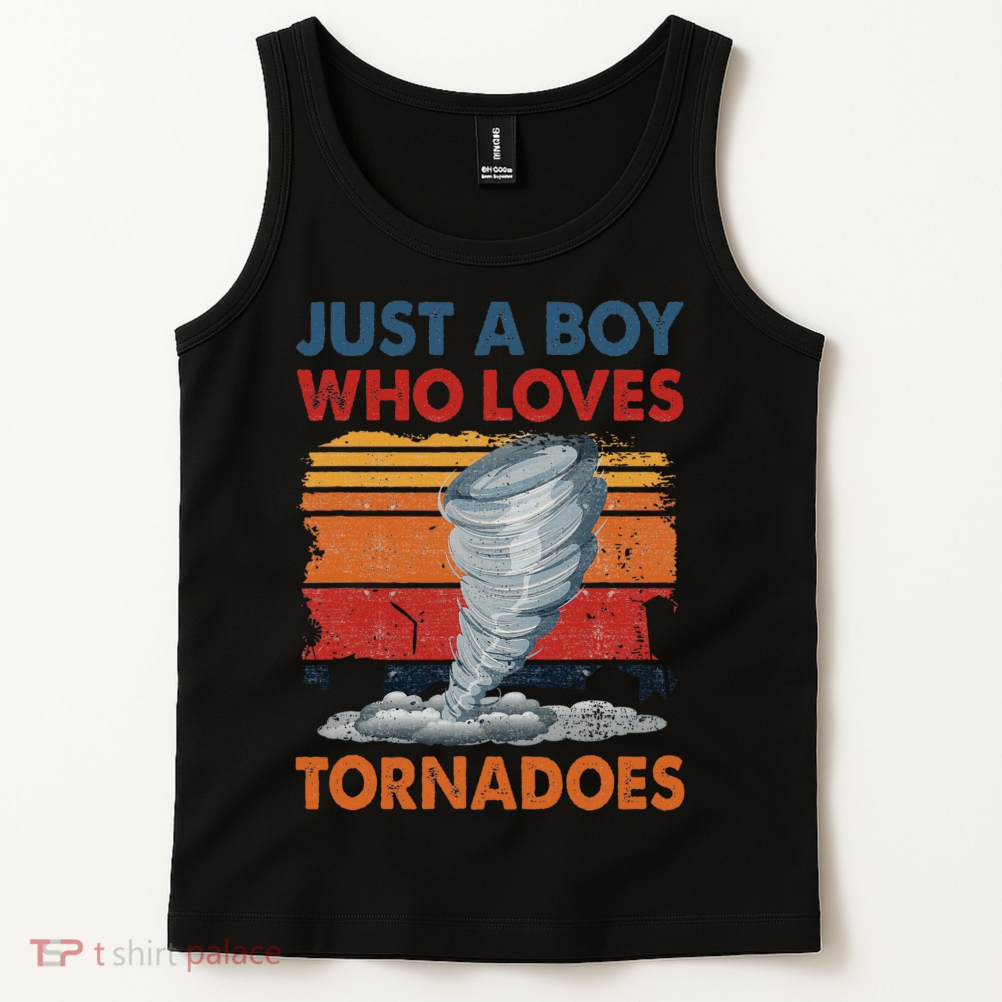 Just A Boy Who Loves Tornado Weather Storm Tornado Chaser Tank Top