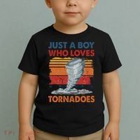 Just A Boy Who Loves Tornado Weather Storm Tornado Chaser Toddler T-Shirt thumb 2