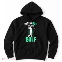 Just A Boy Who Loves Golf Hoodie thumb 0