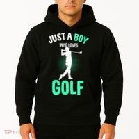 Just A Boy Who Loves Golf Hoodie thumb 2