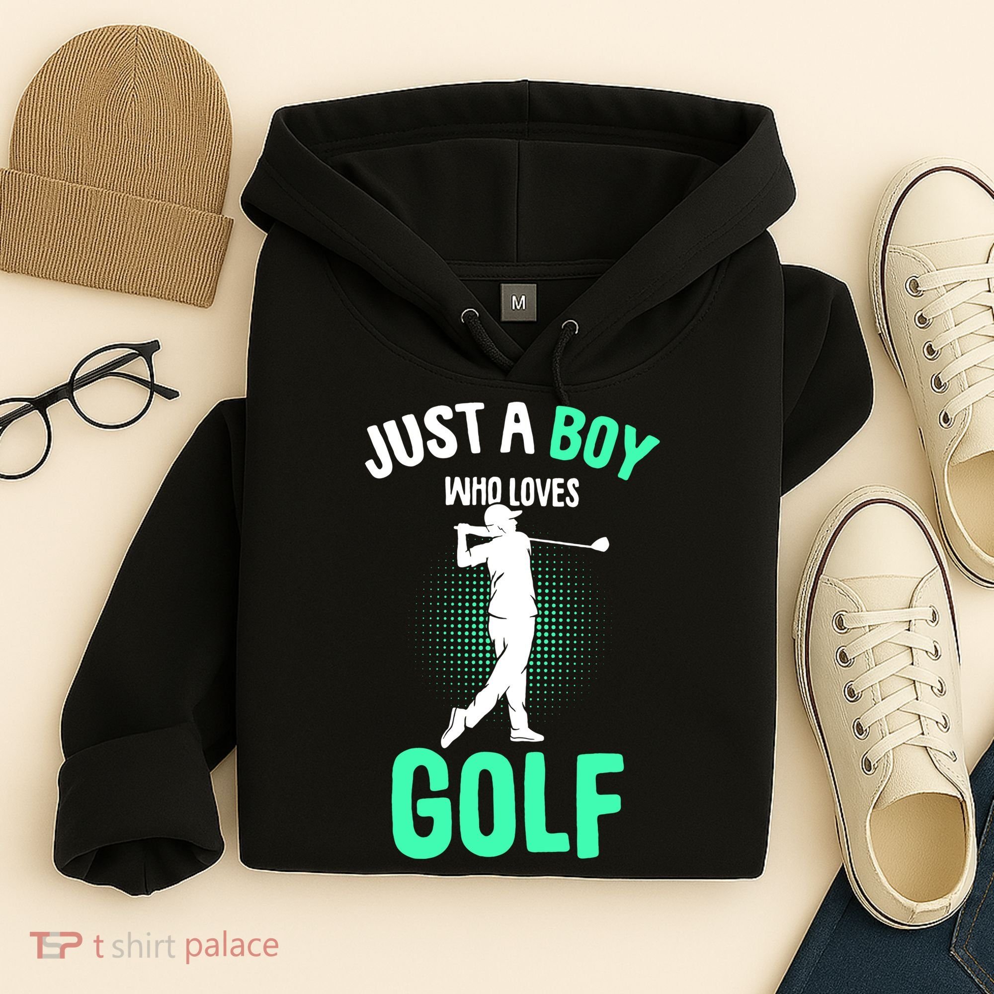 Just A Boy Who Loves Golf Hoodie
