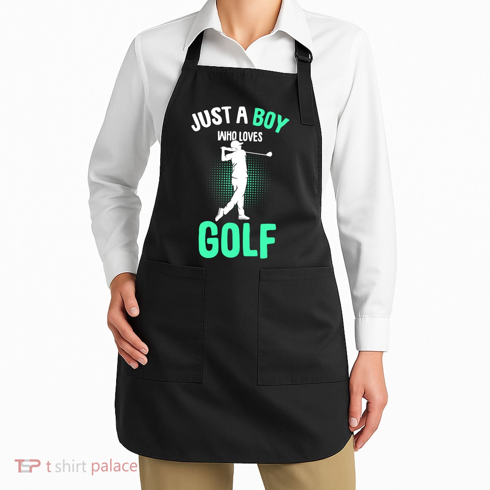 Just A Boy Who Loves Golf Apron