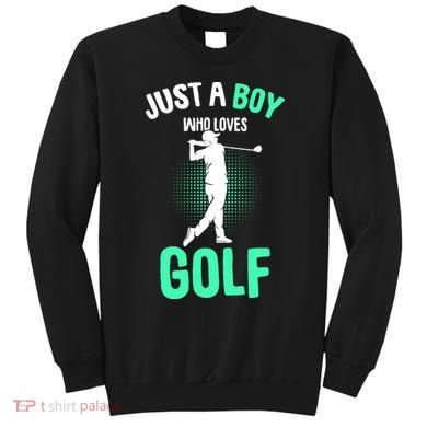 Just A Boy Who Loves Golf Sweatshirt