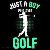 Just A Boy Who Loves Golf Sweatshirt thumb 3