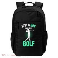 Just A Boy Who Loves Golf Backpack thumb 0