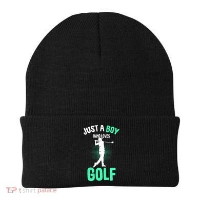 Just A Boy Who Loves Golf Beanie
