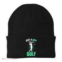 Just A Boy Who Loves Golf Beanie thumb 0