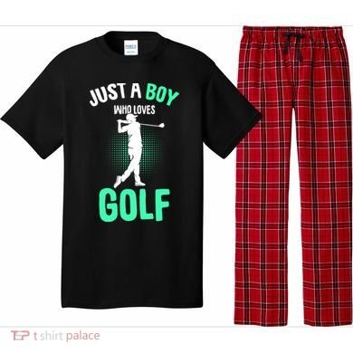 Just A Boy Who Loves Golf Pajama Set