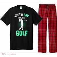 Just A Boy Who Loves Golf Pajama Set thumb 0