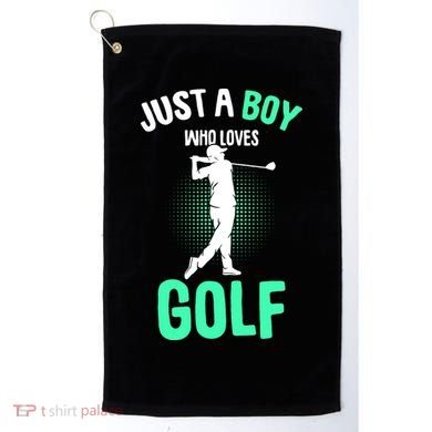 Just A Boy Who Loves Golf Golf Towel