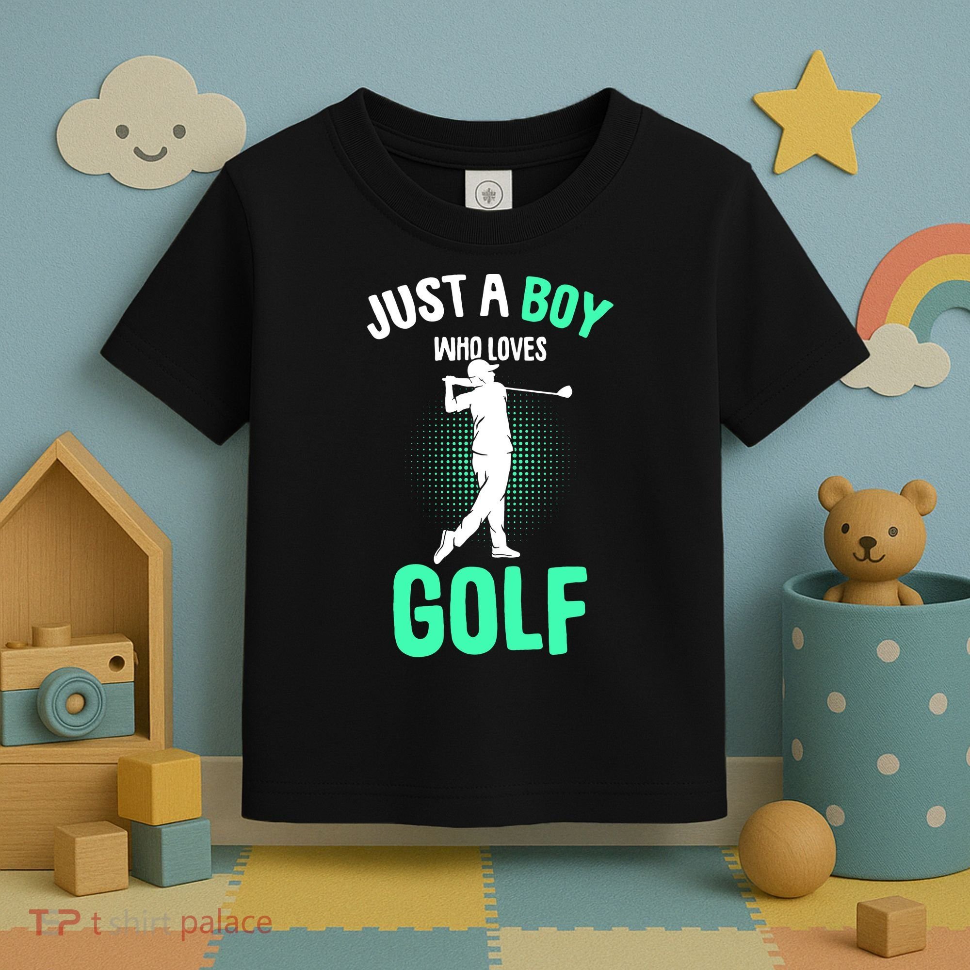 Just A Boy Who Loves Golf Toddler T-Shirt