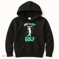 Just A Boy Who Loves Golf Kids Hoodie thumb 0