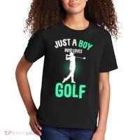 Just A Boy Who Loves Golf Kids T-Shirt thumb 2