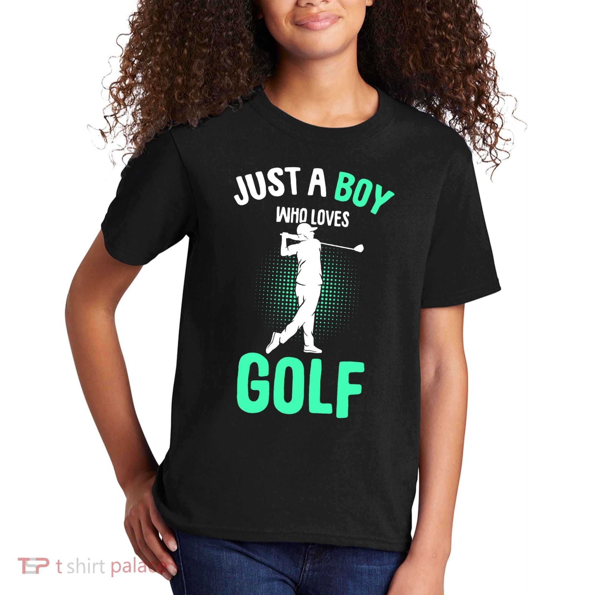Just A Boy Who Loves Golf Kids T-Shirt