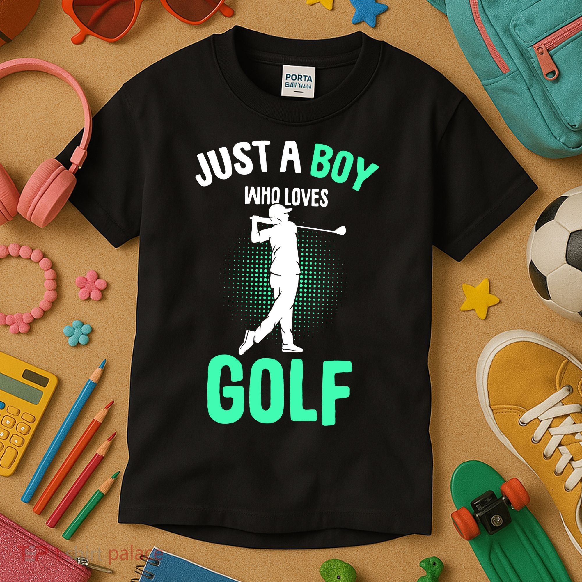 Just A Boy Who Loves Golf Kids T-Shirt