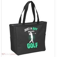 Just A Boy Who Loves Golf Tote Bag thumb 2