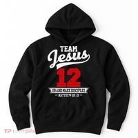 Jesus and Baseball Team Jesus Christian Matthew 2819 Verse Hoodie thumb 0