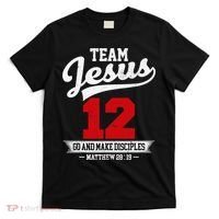 Jesus and Baseball Team Jesus Christian Matthew 2819 Verse T-Shirt thumb 0