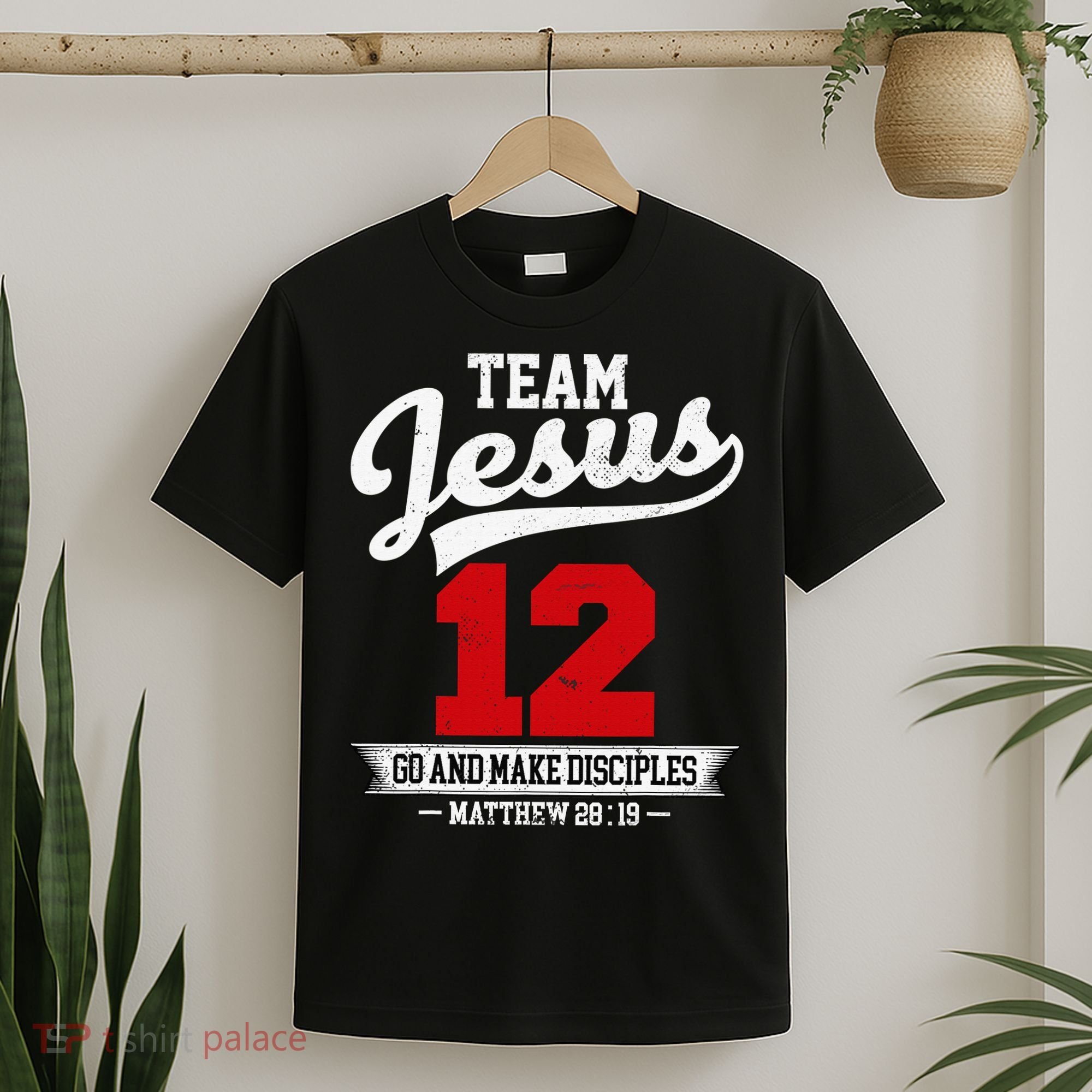 Jesus and Baseball Team Jesus Christian Matthew 2819 Verse T-Shirt
