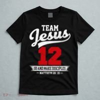 Jesus and Baseball Team Jesus Christian Matthew 2819 Verse T-Shirt thumb 5