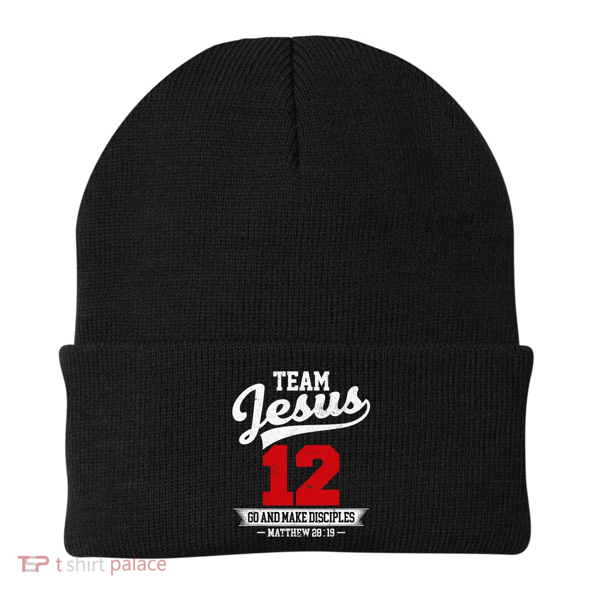 Jesus and Baseball Team Jesus Christian Matthew 2819 Verse Beanie