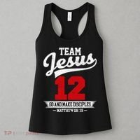 Jesus and Baseball Team Jesus Christian Matthew 2819 Verse Women's Tank Top thumb 3