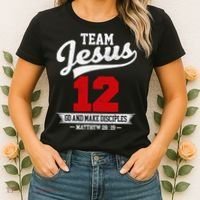 Jesus and Baseball Team Jesus Christian Matthew 2819 Verse Women's T-Shirt thumb 2