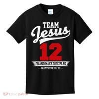 Jesus and Baseball Team Jesus Christian Matthew 2819 Verse Kids T-Shirt thumb 0