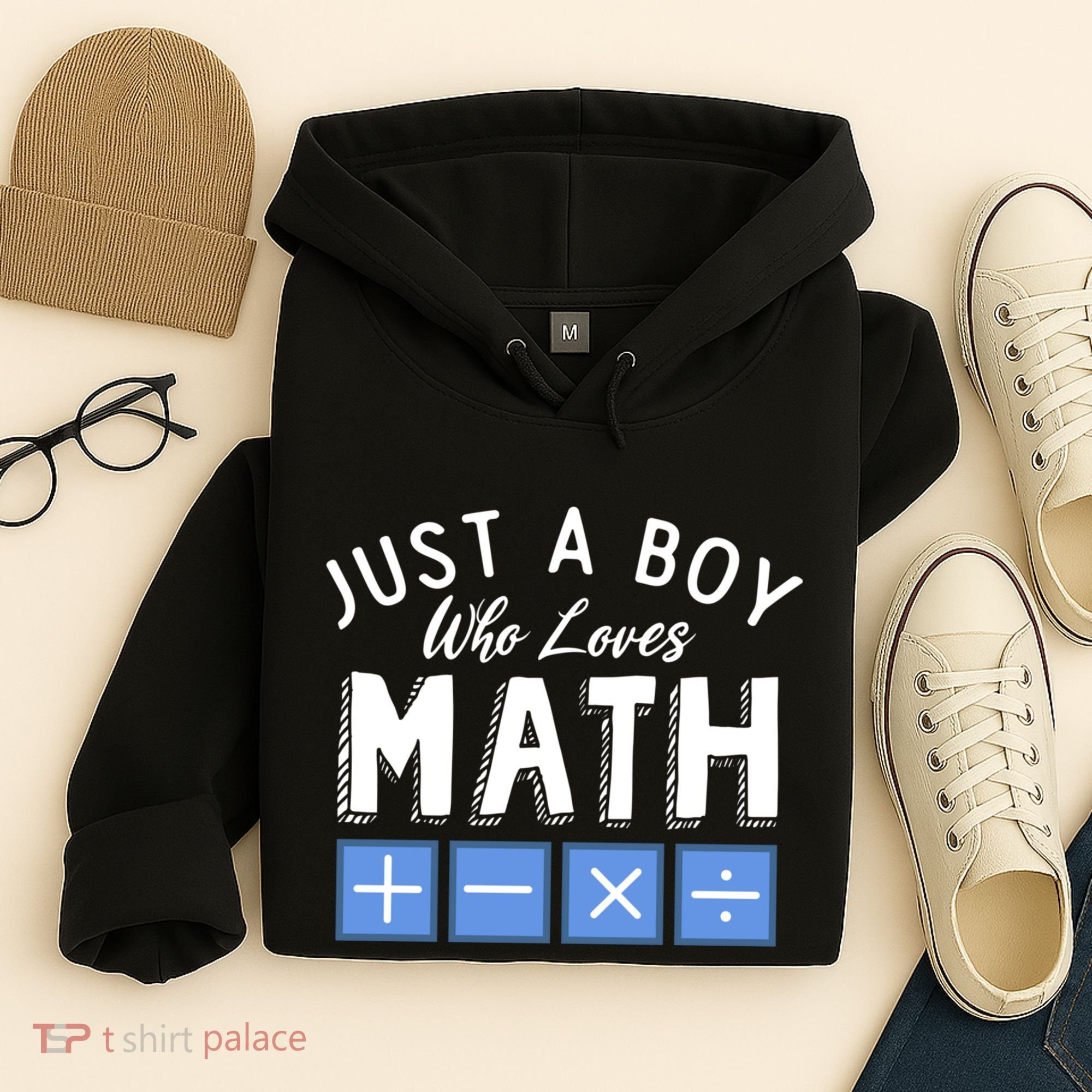 Just A Boy Who Loves Math Algebra Funny Mathematics Hoodie