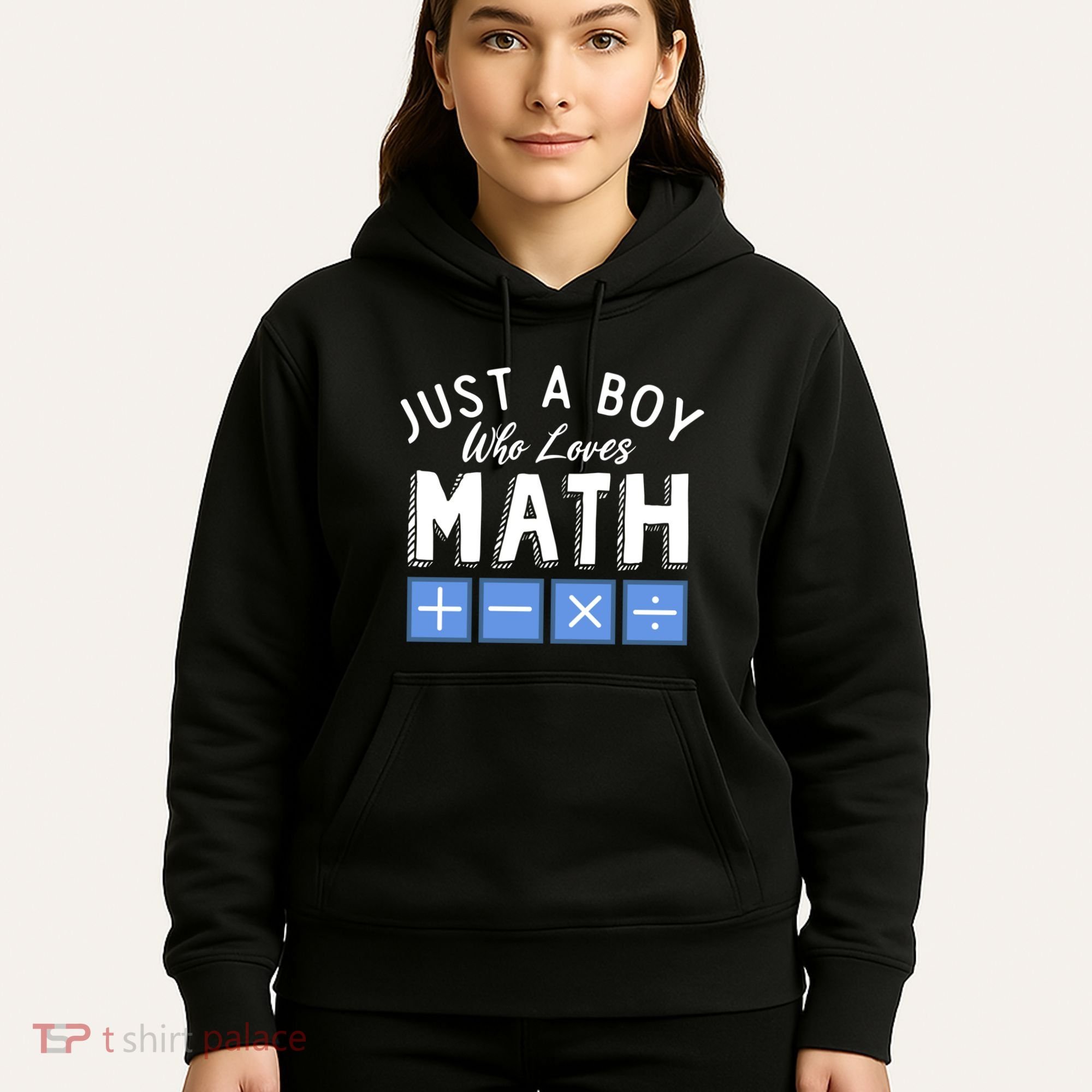 Just A Boy Who Loves Math Algebra Funny Mathematics Hoodie