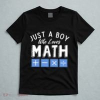 Just A Boy Who Loves Math Algebra Funny Mathematics T-Shirt thumb 5