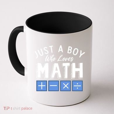 Just A Boy Who Loves Math Algebra Funny Mathematics Coffee Mug