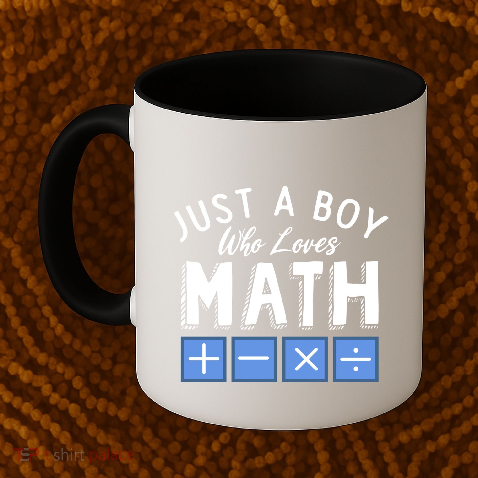 Just A Boy Who Loves Math Algebra Funny Mathematics Coffee Mug