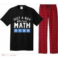 Just A Boy Who Loves Math Algebra Funny Mathematics Pajama Set thumb 0