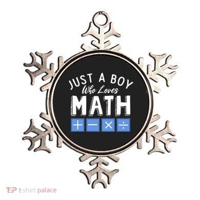 Just A Boy Who Loves Math Algebra Funny Mathematics Ornament