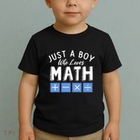 Just A Boy Who Loves Math Algebra Funny Mathematics Toddler T-Shirt thumb 2