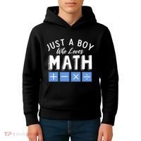 Just A Boy Who Loves Math Algebra Funny Mathematics Kids Hoodie thumb 4