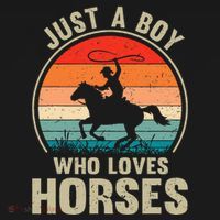 Just A Boy Who Loves Horses Recto Riding Lovers Tank Top thumb 6