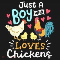 Just A Boy Who Loves Chickens Farm Chicken Hoodie thumb 2