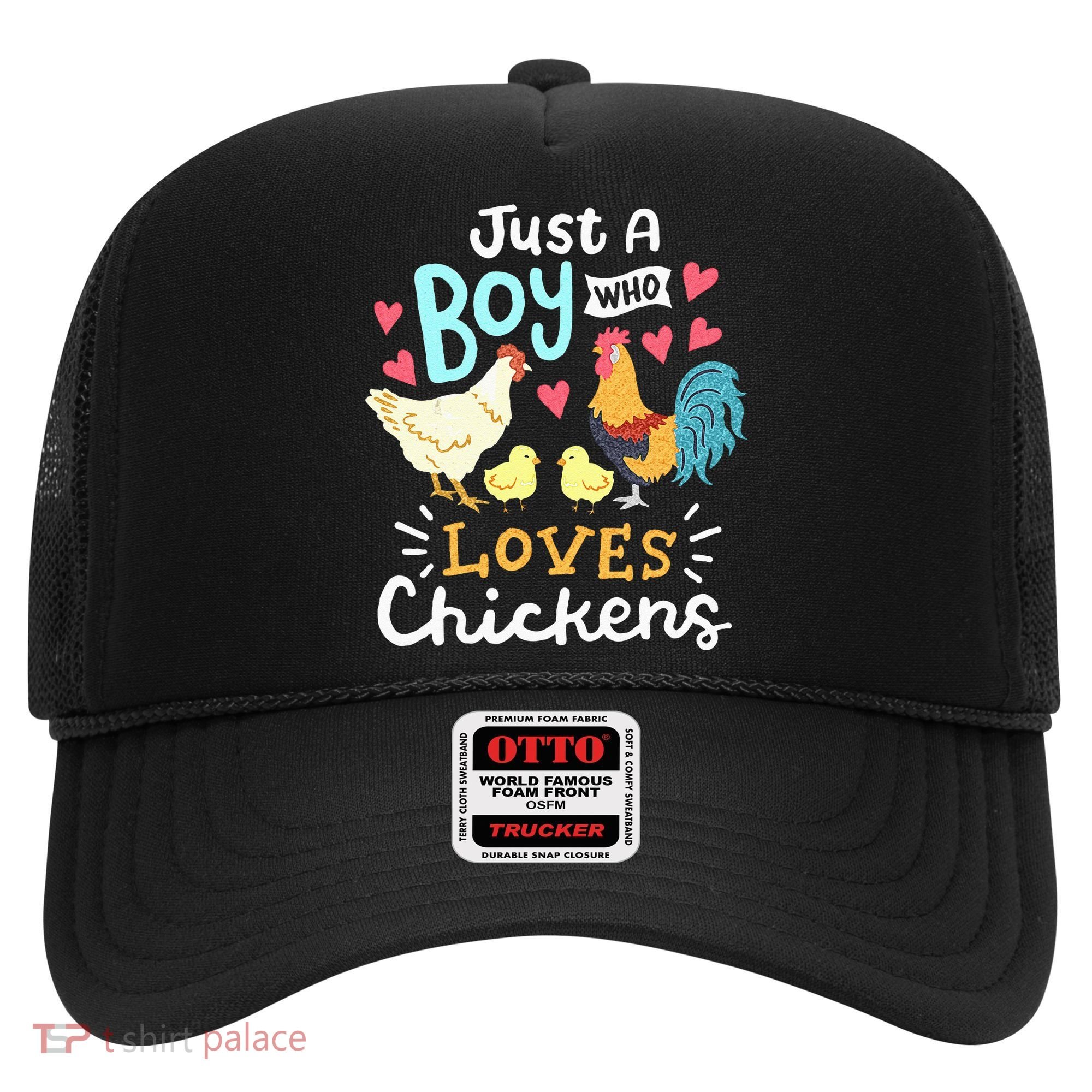 Just A Boy Who Loves Chickens Farm Chicken Hat