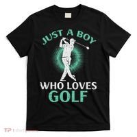 Just A Boy Who Loves Golf Golfing Golfer T-Shirt thumb 0