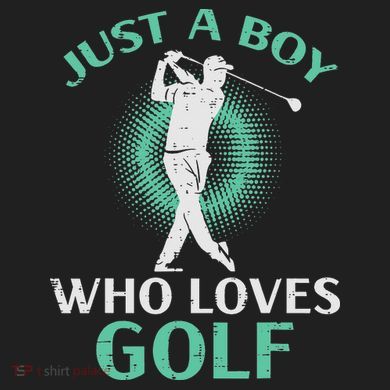 Just A Boy Who Loves Golf Golfing Golfer Urban Oversized Heavyweight T-Shirt