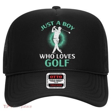 Just A Boy Who Loves Golf Golfing Golfer Hat