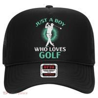 Just A Boy Who Loves Golf Golfing Golfer Hat thumb 0