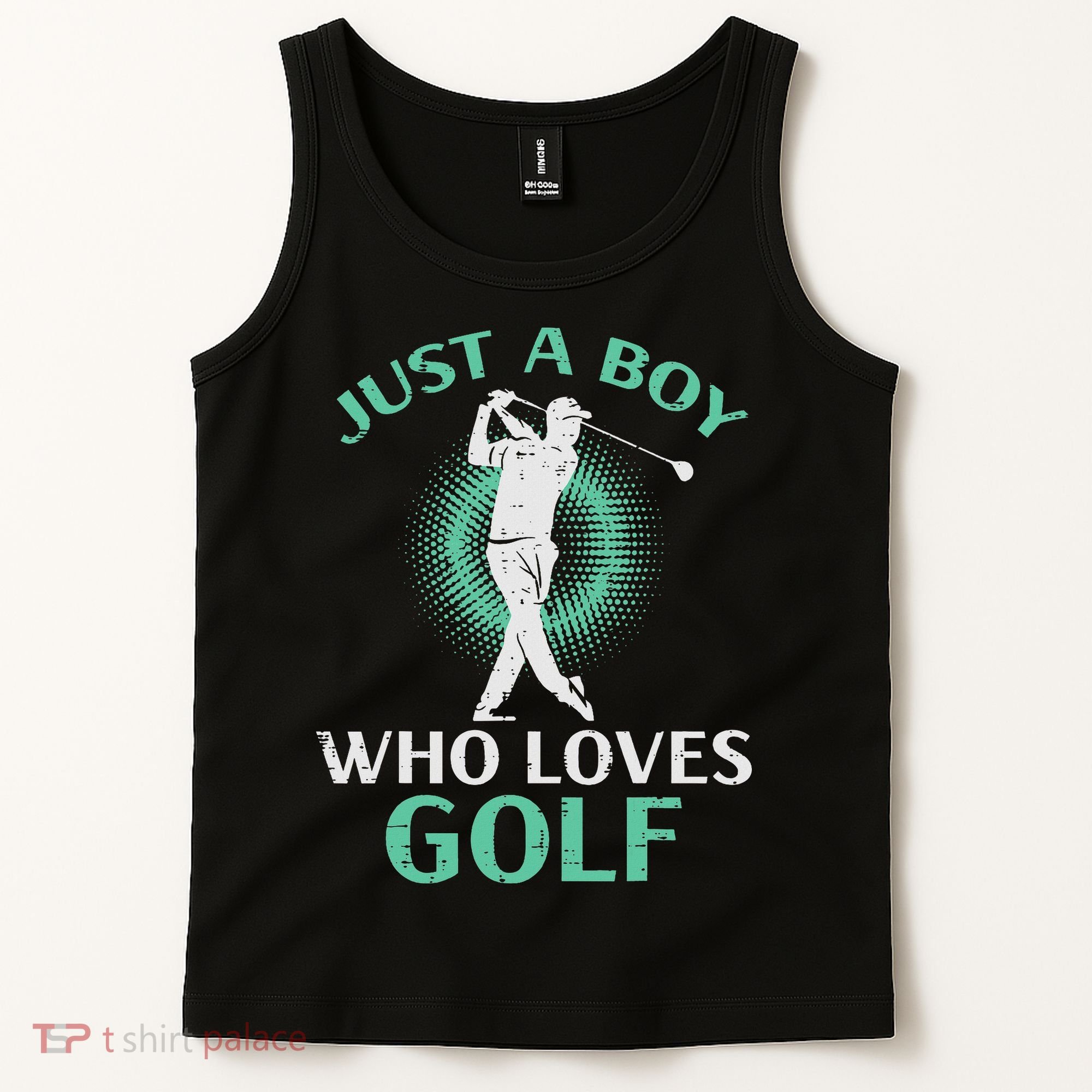Just A Boy Who Loves Golf Golfing Golfer Tank Top