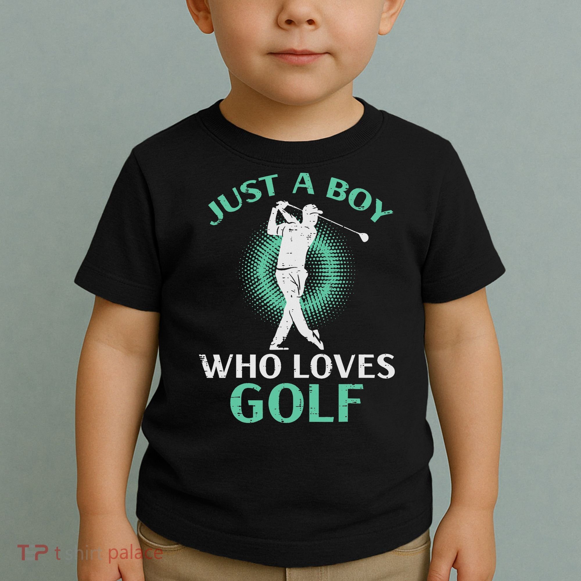 Just A Boy Who Loves Golf Golfing Golfer Toddler T-Shirt