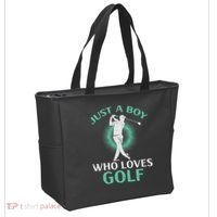 Just A Boy Who Loves Golf Golfing Golfer Tote Bag thumb 2