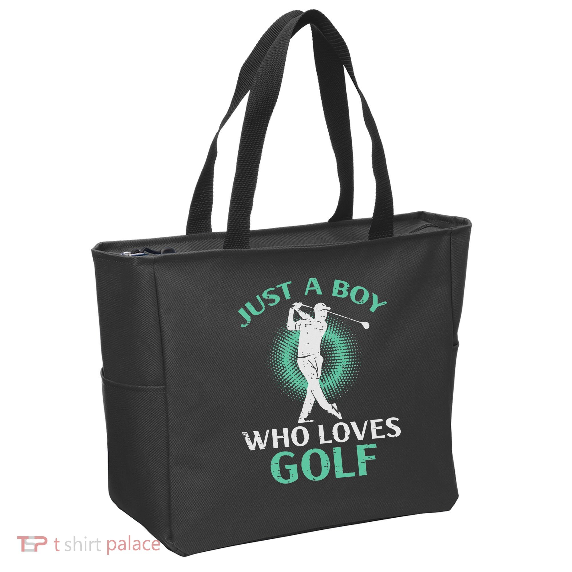 Just A Boy Who Loves Golf Golfing Golfer Tote Bag