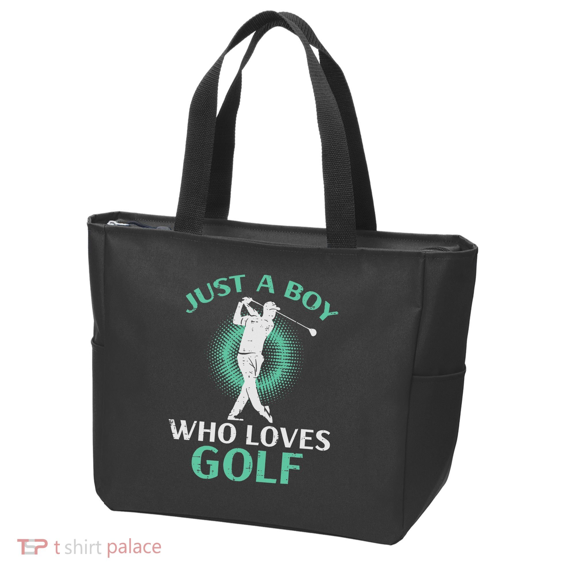 Just A Boy Who Loves Golf Golfing Golfer Tote Bag